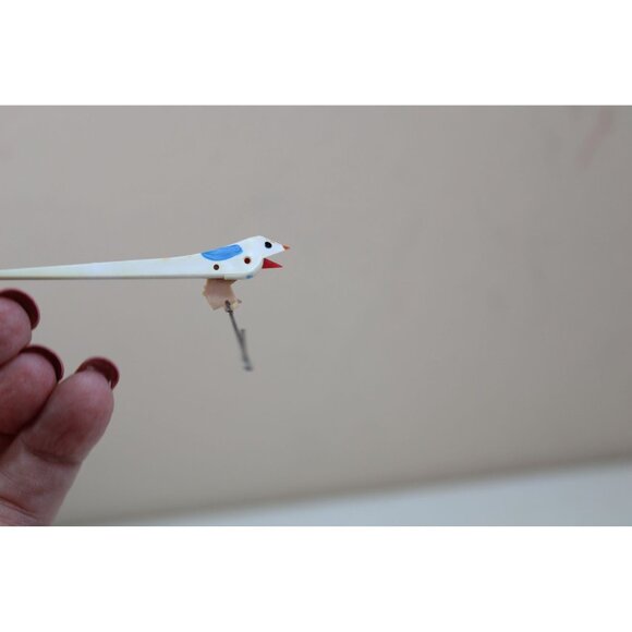 Black Forest Cuckoo Clock Replacement bird Vintage Moving Mouth 93617 - Picture 7 of 8